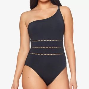 Bleu Rod Beattie Behind the Seams One-Shoulder One-Piece Swimsuit